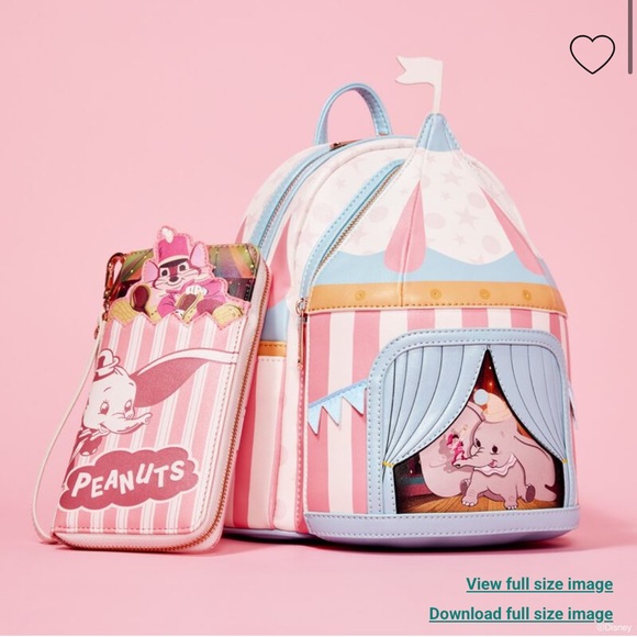 Loungefly Handbags - Loungefly Dumbo Exclusive Circus Tent Light Up Mini Backpack & Wallet
